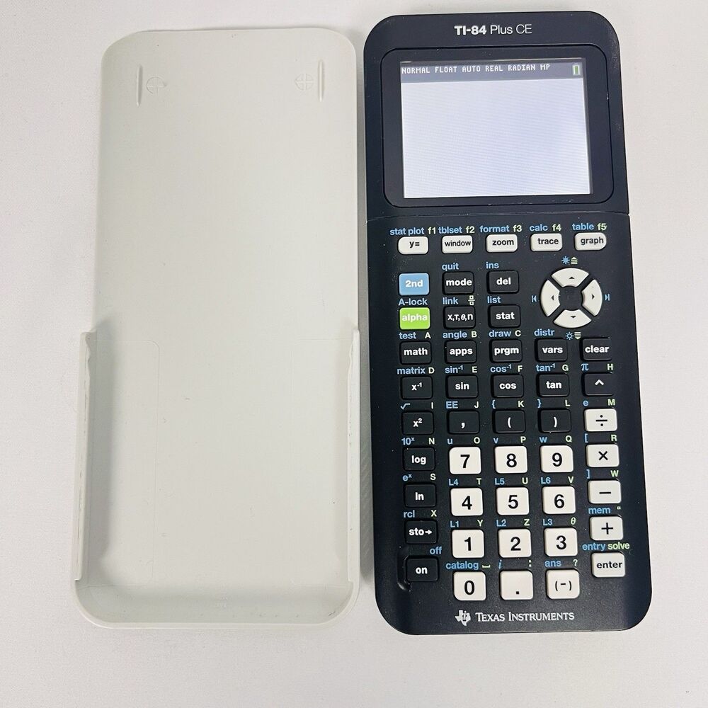 Texas Instruments TI-84 Plus CE Graphing Calculator Black w/ Slide Cover Tested